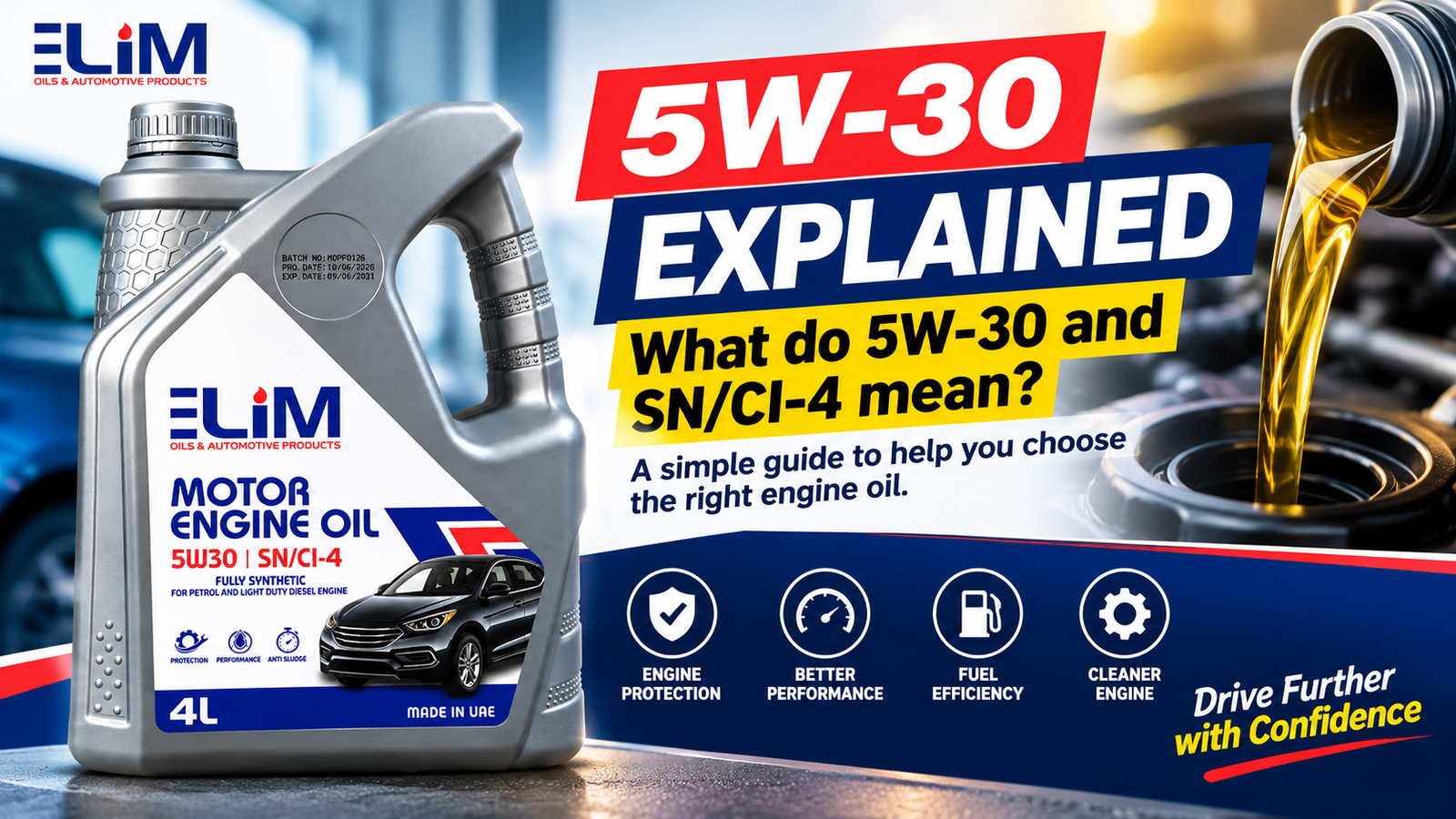 5W-30 Engine Oil Explained: What Do 5W-30 and SN/CI-4 Mean?